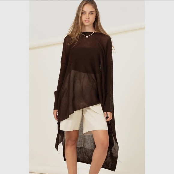 Boho Long sleeves High Low Tunic - Picture 4 of 4